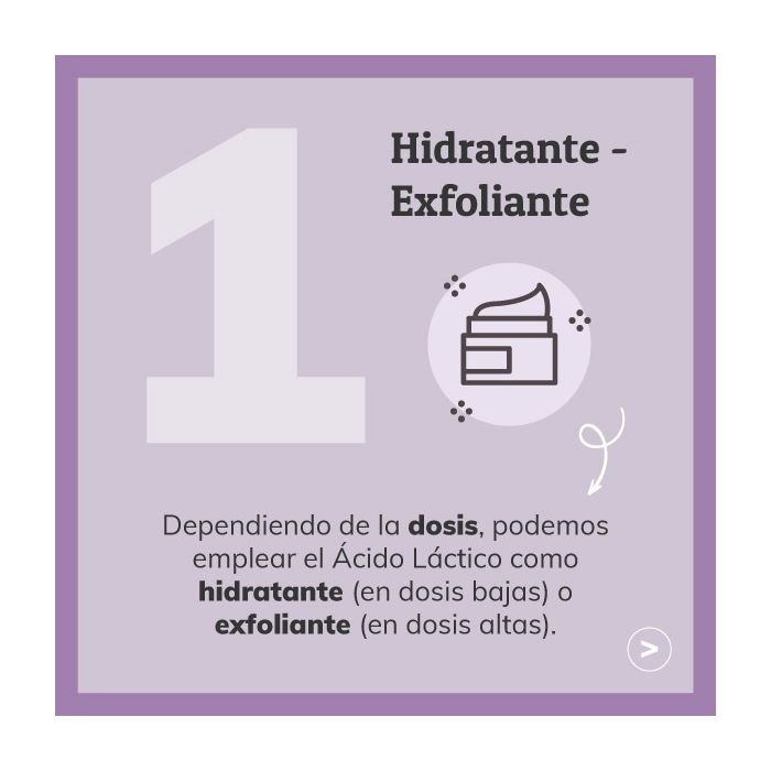 Ácido láctico como hidratante y exfoliante - Jabonarium