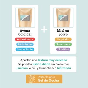 Avena Coloidal y Miel en Polvo Combinadas - Jabonarium