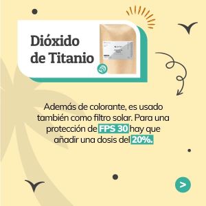 Dióxido de titanio Jabonarium - Colorante para jabón y principio activo Cosmética Natural