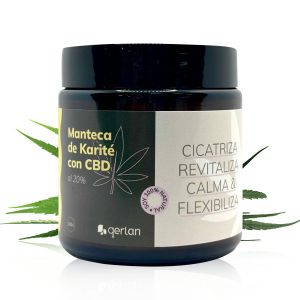 Manteca de Karité BIO con CBD al 20% Jabonarium
