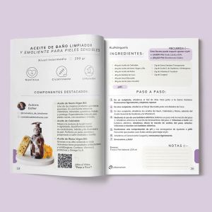 Libro de Recetas de cosmética casera natural - Jabonarium