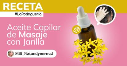 Cómo hacer Aceite de Masaje capilar para el cuero cabelludo Anticaída con Aceite de Jarilla