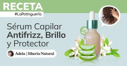 Cómo hacer Sérum capilar casero Antifrizz, Protector y de Brillo con Colágeno Hidrolizado