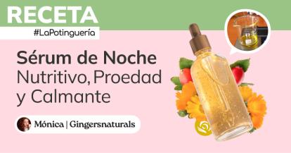 Cómo hacer Sérum de Noche casero Nutritivo, Proedad y Calmante con Bótox Vegetal y Aceite de Caléndula